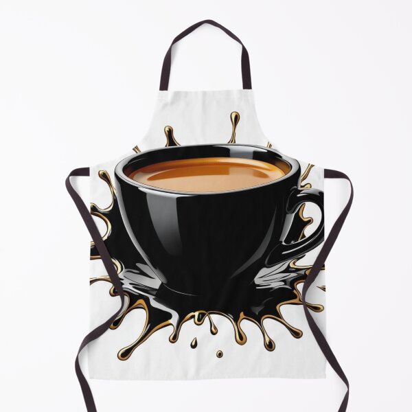 Item preview, Espresso Black Gold Paint Splash Minimalist designed and sold by Xenovita.