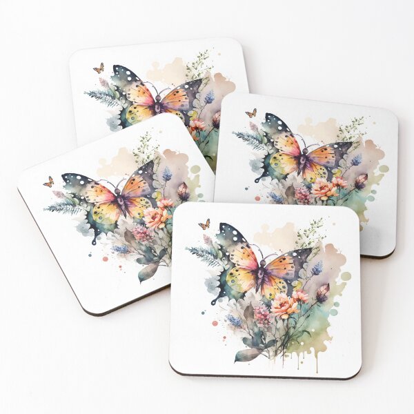 Item preview, Colorful Sunset Butterfly and Wildflower Meadow  designed and sold by VibeShift Studio.