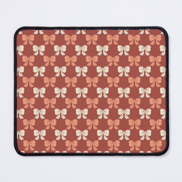 Item preview, Small Rustic Bow Toss Pattern Terracotta Cream Peach designed and sold by DColourMuse.