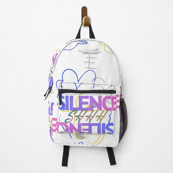 Item preview, Silence Shhh Abstract Line Art Face Design designed and sold by EdgeSphere.