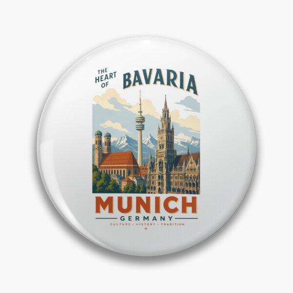 Artikelvorschau, Das Herz Bayerns München Deutschland Reise Kultur Geschichte Tradition Souvenir Geschenk entworfen und verkauft von Simsimah26Parks.