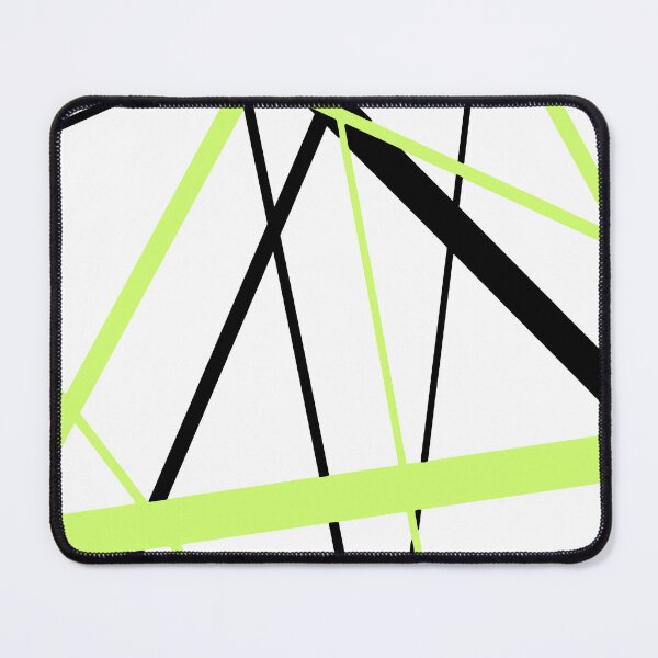 Item preview, Cool Chartreuse Diagonal Lines Black Accents designed and sold by taiche.