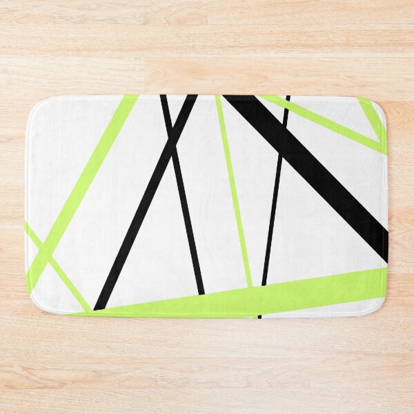 Item preview, Cool Chartreuse Diagonal Lines Black Accents designed and sold by taiche.