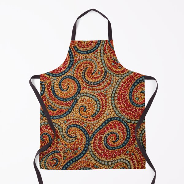 Item preview, Aboriginal Inspired Dot Art - Red-Hot Desert Abstract Swirls designed and sold by GrinGalore.