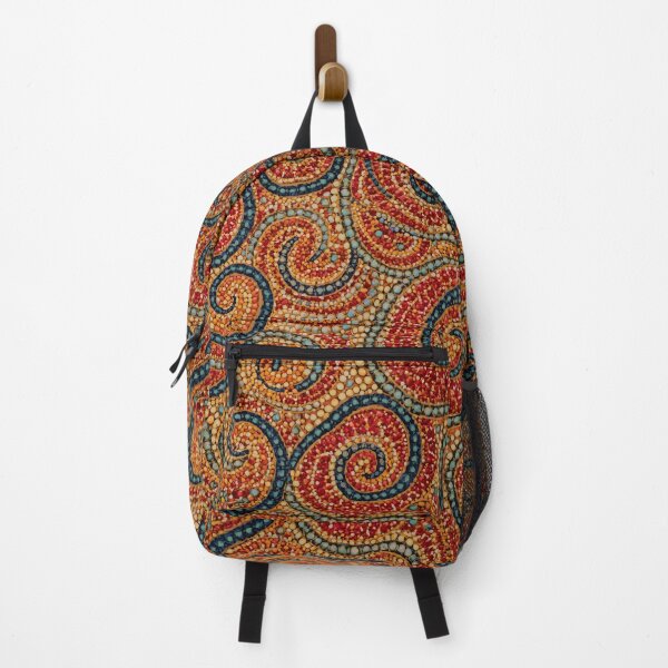 Item preview, Aboriginal Inspired Dot Art - Red-Hot Desert Abstract Swirls designed and sold by GrinGalore.