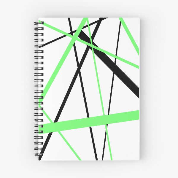 Item preview, Cool Green Diagonal Lines Black Accents designed and sold by taiche.