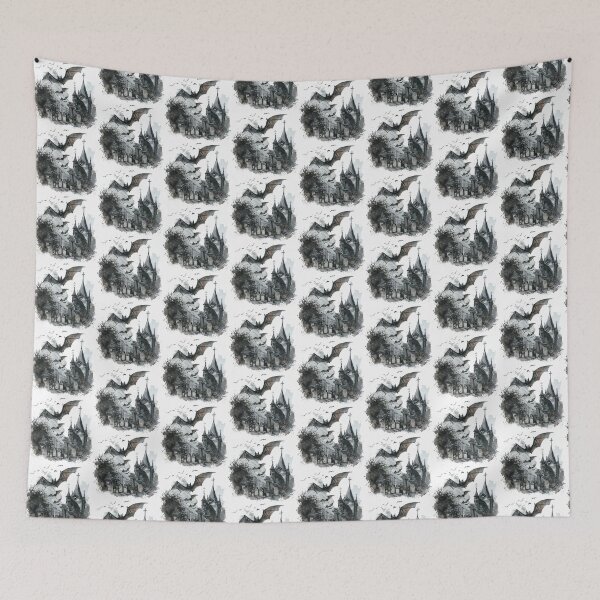 Item preview, Bat Castle| Bat | Cute Gothic Wildlife Art designed and sold by Mandayartstudio.