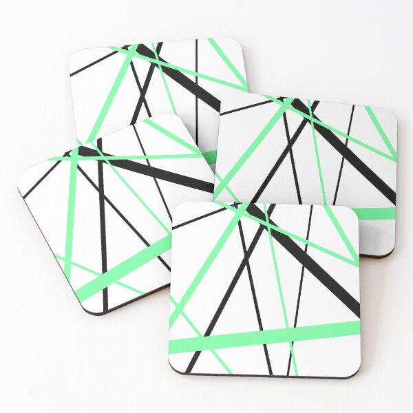 Item preview, Cool Pale-Green Diagonal Lines Black Accents designed and sold by taiche.