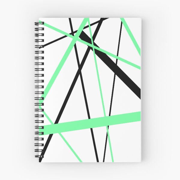 Item preview, Cool Pale-Green Diagonal Lines Black Accents designed and sold by taiche.