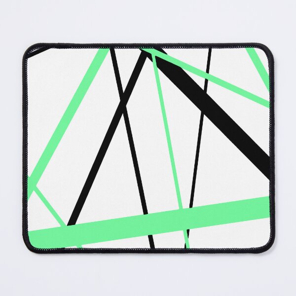 Item preview, Cool Pale-Green Diagonal Lines Black Accents designed and sold by taiche.
