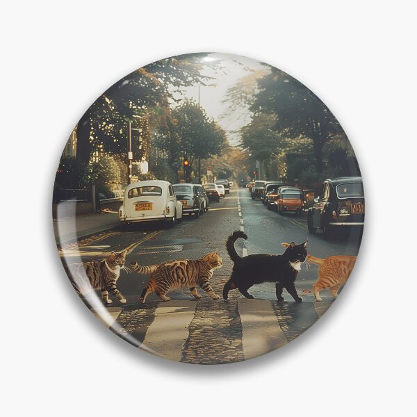 Item preview, Funny Cats Crossing Zebra Street Vintage designed and sold by jamesthomasw.
