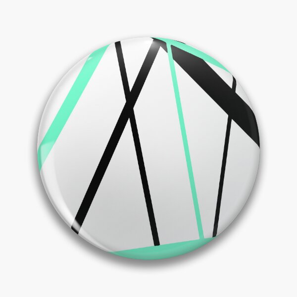 Item preview, Cool Mint-Green Diagonal Lines Black Accents designed and sold by taiche.