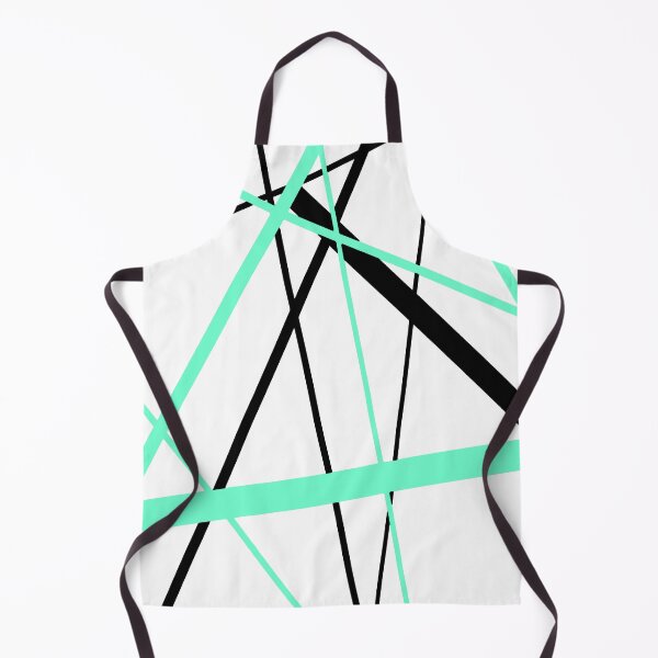 Item preview, Cool Mint-Green Diagonal Lines Black Accents designed and sold by taiche.