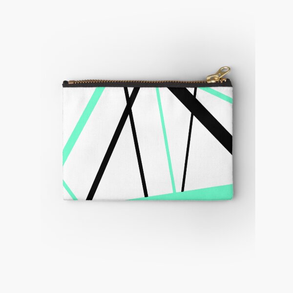 Item preview, Cool Mint-Green Diagonal Lines Black Accents designed and sold by taiche.