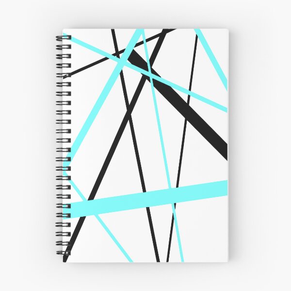 Item preview, Cool Aqua-Green Diagonal Lines Black Accents designed and sold by taiche.