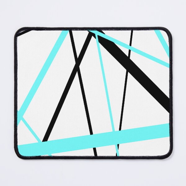 Item preview, Cool Aqua-Green Diagonal Lines Black Accents designed and sold by taiche.