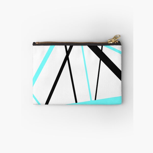 Item preview, Cool Aqua-Green Diagonal Lines Black Accents designed and sold by taiche.