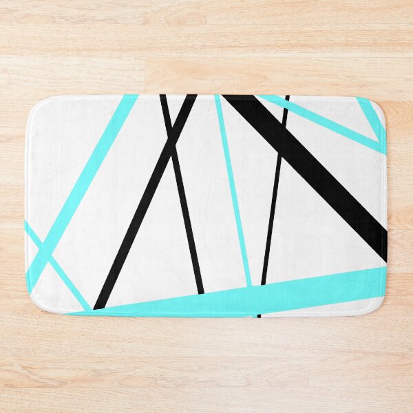 Item preview, Cool Aqua-Green Diagonal Lines Black Accents designed and sold by taiche.
