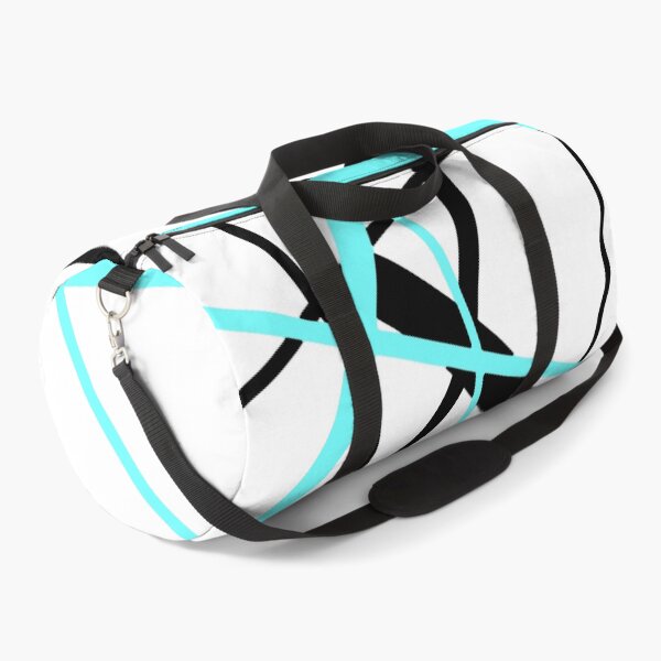 Item preview, Cool Aqua-Green Diagonal Lines Black Accents designed and sold by taiche.