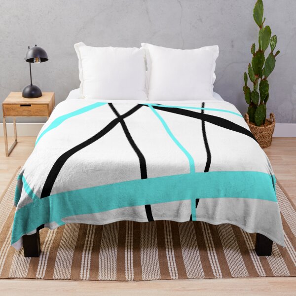 Item preview, Cool Aqua-Green Diagonal Lines Black Accents designed and sold by taiche.