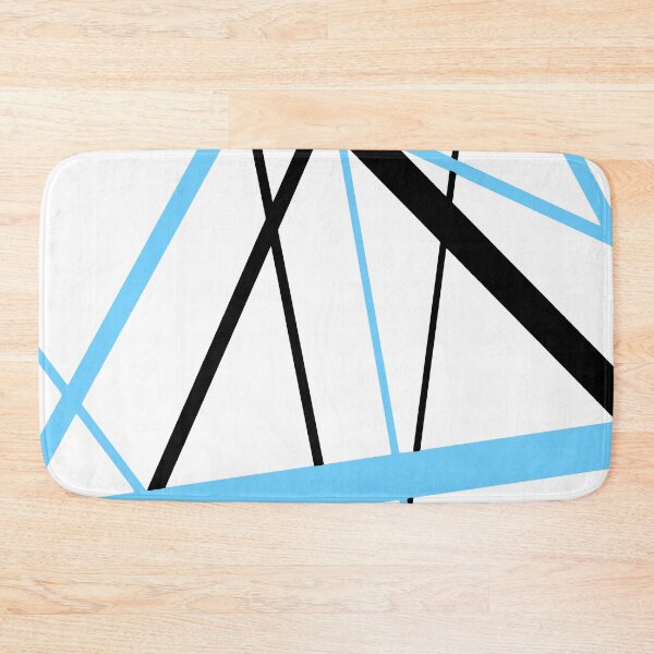 Item preview, Cool Icy-Blue Diagonal Lines Black Accents designed and sold by taiche.