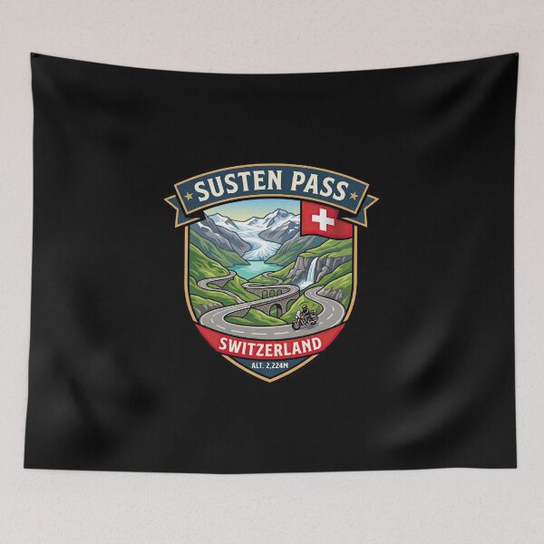Item preview, Susten Pass Iconic Alpine Road Switzerland Graphic designed and sold by enzoade.
