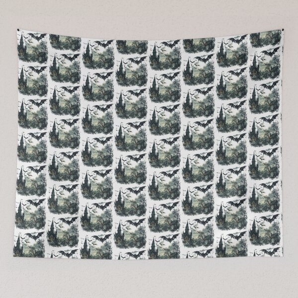 Item preview, Bat Castle| Bat | Cute Gothic Wildlife Art designed and sold by Mandayartstudio.