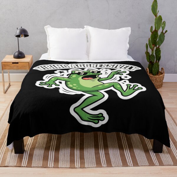 Item preview, Funny Vibing Aggressively Frog With Sunglasses designed and sold by Owcomm.