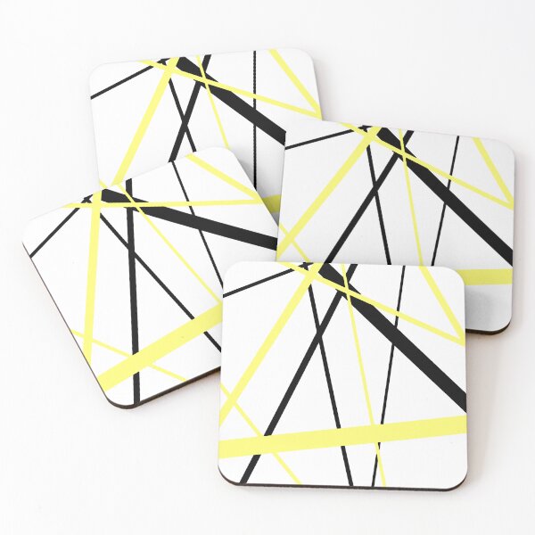 Item preview, Cool Pale Yellow Diagonal Lines Black Accents designed and sold by taiche.