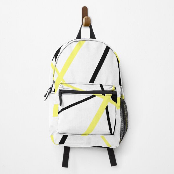 Item preview, Cool Pale Yellow Diagonal Lines Black Accents designed and sold by taiche.