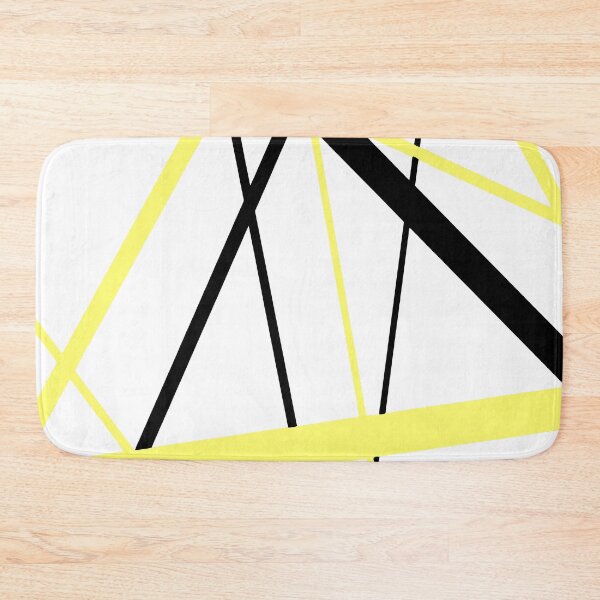 Item preview, Cool Pale Yellow Diagonal Lines Black Accents designed and sold by taiche.