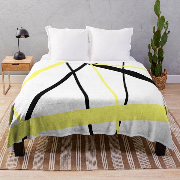 Item preview, Cool Pale Yellow Diagonal Lines Black Accents designed and sold by taiche.