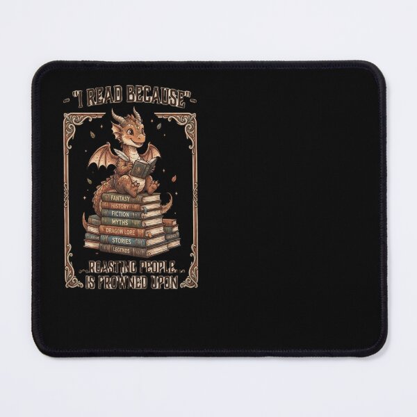 Item preview, I Read Because Roasting People Is Frowned Upon designed and sold by A-M-G-Shop.