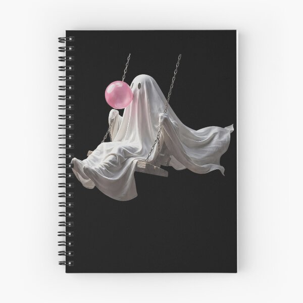 Item preview, Cute Ghost On Swing Funny Halloween Ghost Bubble Gum designed and sold by Apparel-Vortex.
