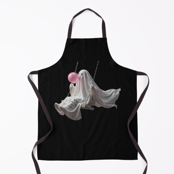 Item preview, Cute Ghost On Swing Funny Halloween Ghost Bubble Gum designed and sold by Apparel-Vortex.