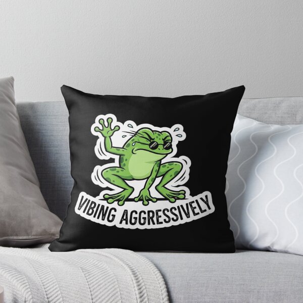 Item preview, Cool Frog Vibing Aggressively With Sunglasses designed and sold by Owcomm.