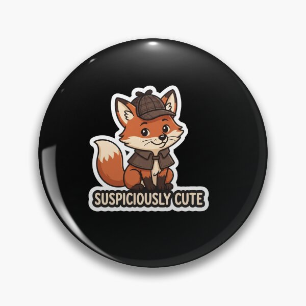 Item preview, Cute Detective Fox Suspiciously Cute Character designed and sold by Owcomm.