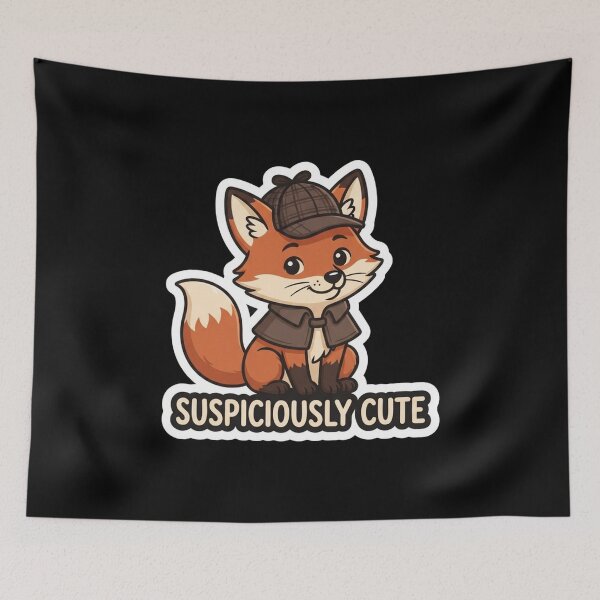 Item preview, Cute Detective Fox Suspiciously Cute Character designed and sold by Owcomm.