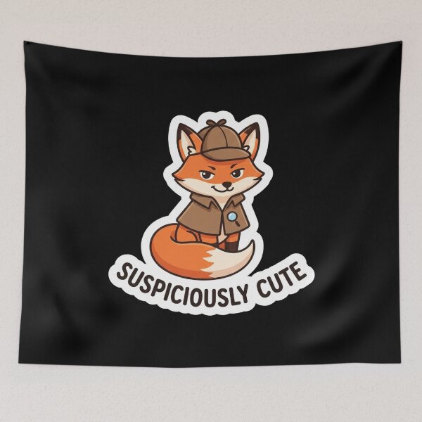 Item preview, Suspiciously Cute Detective Fox Cute Animal Lover designed and sold by Owcomm.