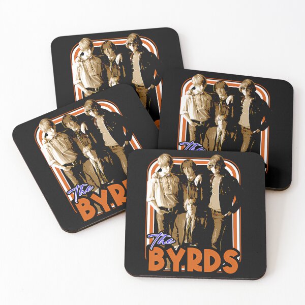 Item preview, The Byrds Band Members Orange and White Frame designed and sold by MadeBySoha.