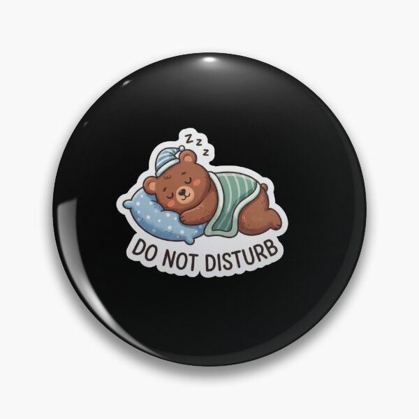 Item preview, Cute Sleeping Bear Do Not Disturb designed and sold by Owcomm.