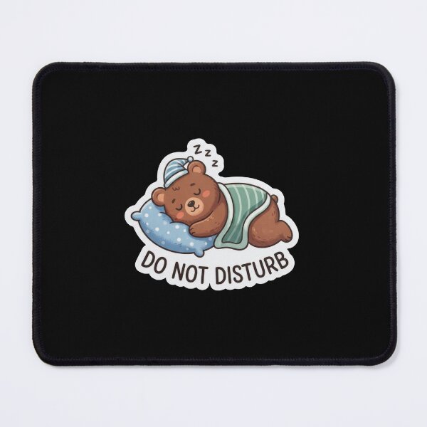 Item preview, Cute Sleeping Bear Do Not Disturb designed and sold by Owcomm.