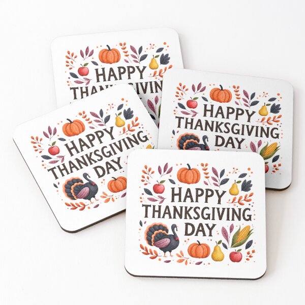 Item preview, Happy Thanksgiving Day Cute Turkey & Pumpkin Watercolor Illustration | Cozy Autumn Fall Harvest Design designed and sold by Ramona-Gliga.