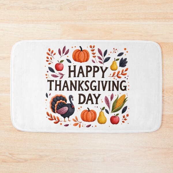Item preview, Happy Thanksgiving Day Cute Turkey & Pumpkin Watercolor Illustration | Cozy Autumn Fall Harvest Design designed and sold by Ramona-Gliga.