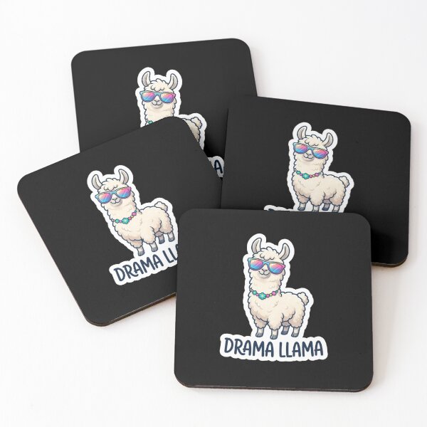 Item preview, Cool Llama Wearing Sunglasses And Floral Necklace designed and sold by Owcomm.