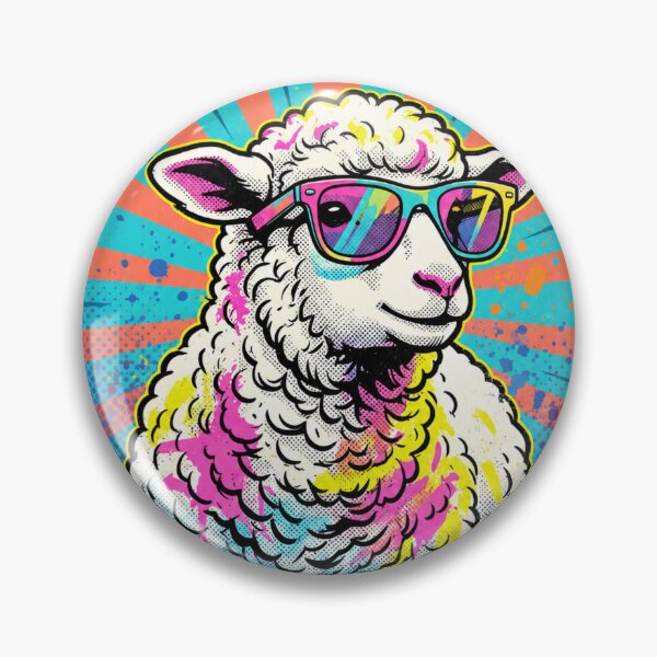Item preview, In My Faith Era — Pop Art Sheep Sunglasses Christian Design designed and sold by RickyHN7.