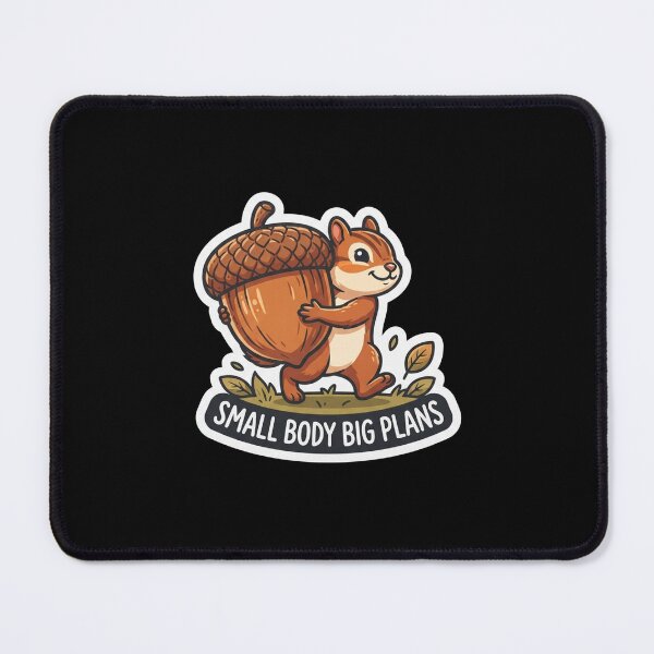 Item preview, Cute Squirrel Carrying Giant Acorn Small Body Big Plans designed and sold by Owcomm.