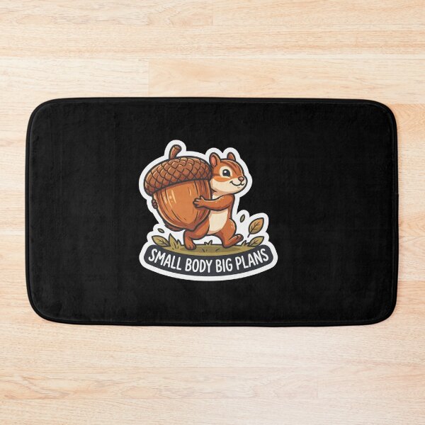 Item preview, Cute Squirrel Carrying Giant Acorn Small Body Big Plans designed and sold by Owcomm.