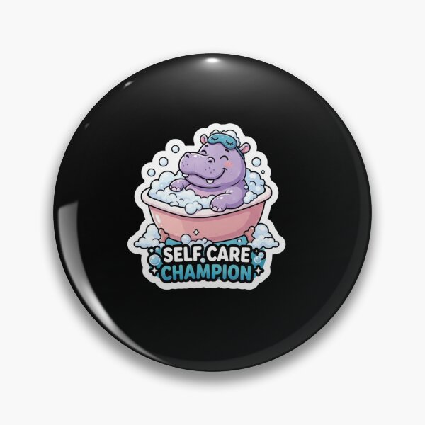 Item preview, Cute Hippo Relaxing in Bubble Bath designed and sold by Owcomm.
