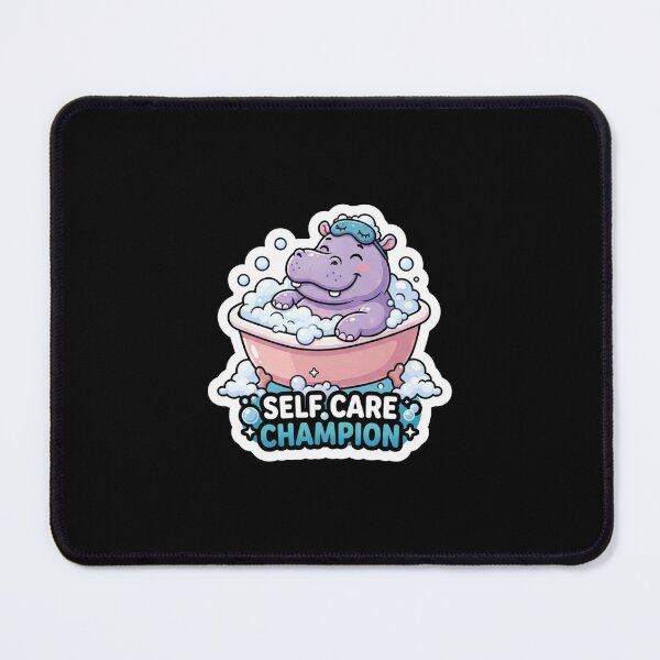 Item preview, Cute Hippo Relaxing in Bubble Bath designed and sold by Owcomm.